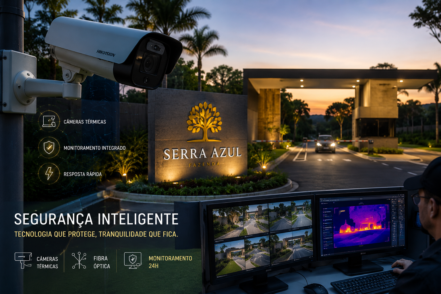 Segurança monitorada